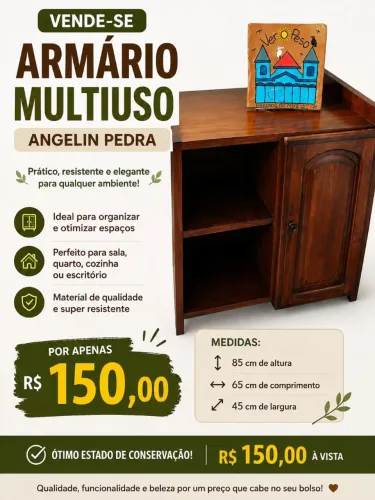 Armário multifuncional de Angelin Pedra