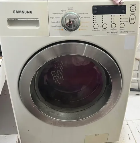 Máquina de lavar Samsung eco bubble 14kg lava e seca - ATENÇÃO na descrição