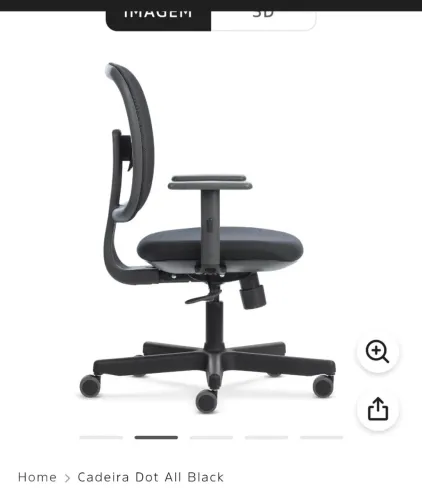 Cadeira flex form dot não me adaptei