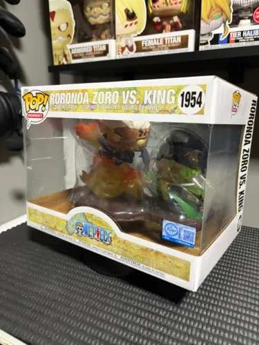 Funkos one piece: Big mom regular + chase + gol d roger + king vs zoro moment