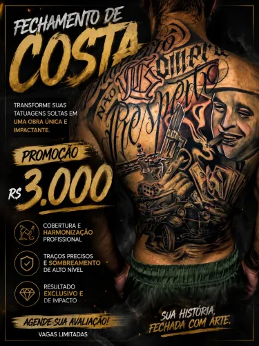 Promoção tatuagem fechamentos