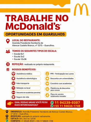 Oportunidade de emprego 