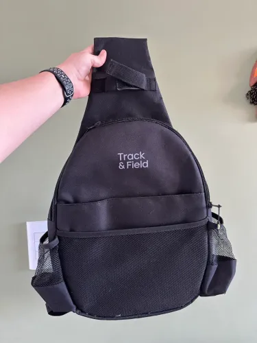 Mochila / Sling Bag para Raquete Track & Field - Preto (Perfeito Estado)