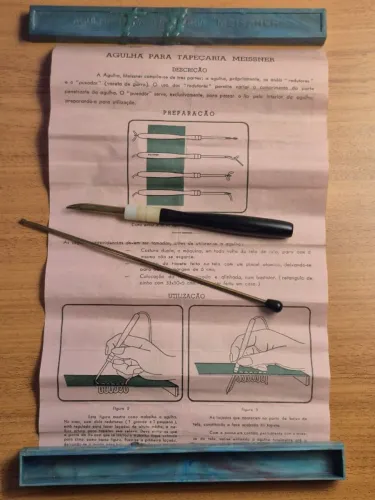 Antiga agulha de tapeçaria Meissner