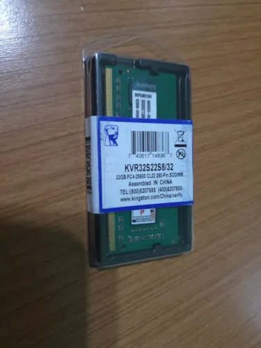 Memória Para Notebook 32gb Kingston, Ddr4, 3200mhz. Nova.