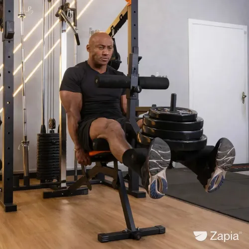 Banco de musculação,com flexora e estensora.