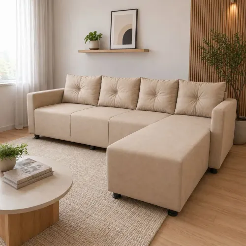 SOFAZÃO com CHAISE CAMA, escolha a cor, moderno!