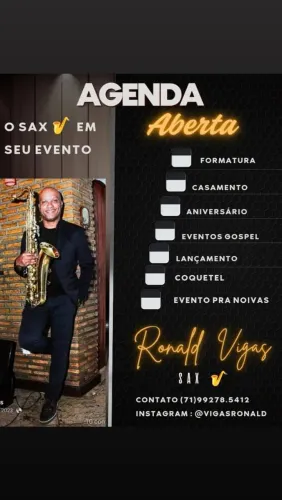 Saxofonista para casamento e eventos em Geral