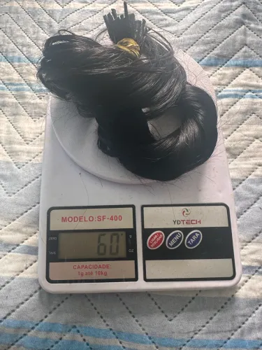 Cabelo humano peruano 58cm liso ondulado 