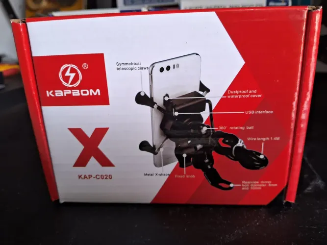 Suporte para Motos Kapbom KA-C020 com Carregador