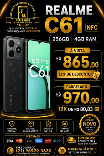 REALME C61 4/256GB NFC (LACRADO + NOTA)