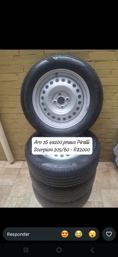 aro de ferro 4x10016 pneus Scorpions 205x60 endereço rua vila nova 18 casa 2 bairro Oswalc