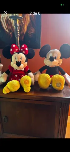 Casal mickey minie Disney 45 cm. E outros 