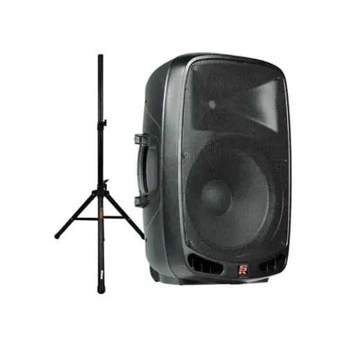 Caixa de Som Amplificada Staner Ps1501, Bluetooth, 200W, Ativa, USB, Com Tripé, Preta