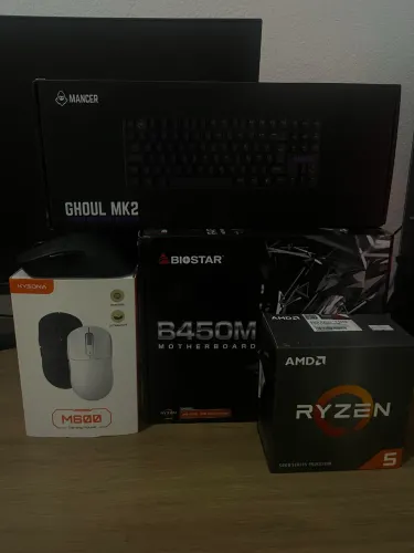 Kit Placa-mãe B450M + Ryzen 5 5500 | Excelente Estado + Brindes