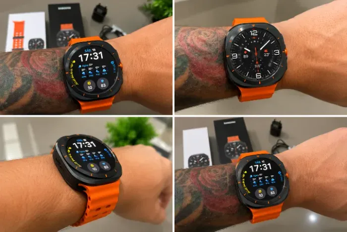 Samsung Galaxy Watch Ultra 47mm Titânio + 4 Pulseiras