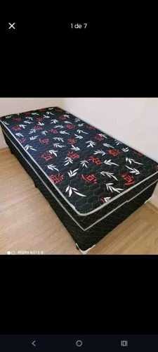 Cama boz solteiro direto de fabrica com espuma de 5cm 