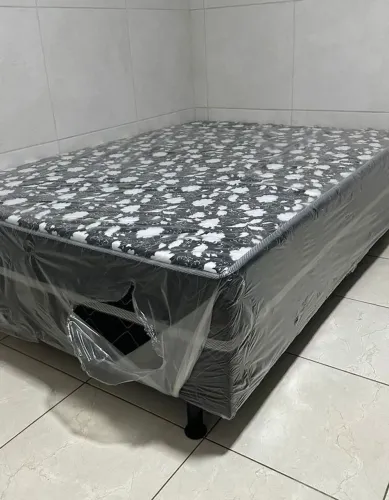Cama box casal - Espuma 20cm celada