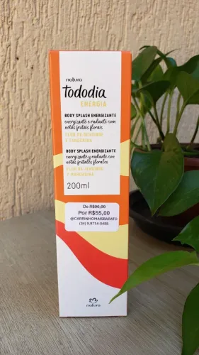 Body Splash Natura Flor de Gengibre e Tangerina 200 ml