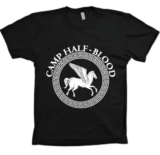 Camisetas Geek Series Percy Jackson - Acampamento Meio Sangue - Half/Blood - 100% Algodão