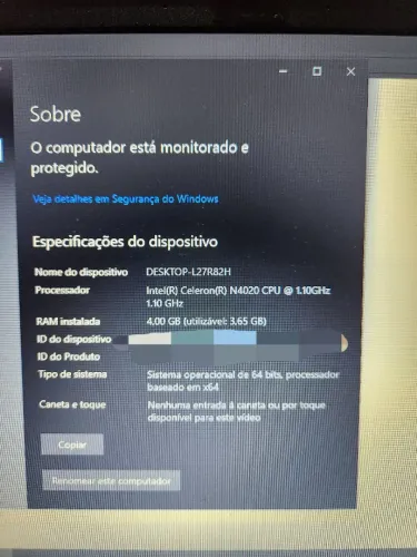 Notebook Lenovo