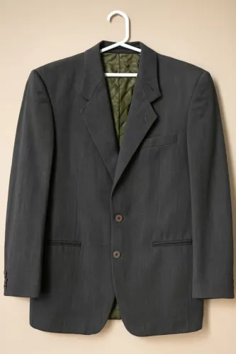 Blazer clássico masculino 100% lã - elegância e conforto 