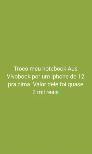 Troco notebook por iphone