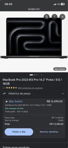 MacBook Pro m3 18 gb