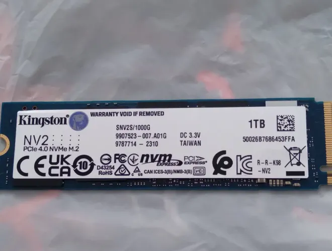 Nvme m.2 1TB Kingston pcie 4.0 3500/2100