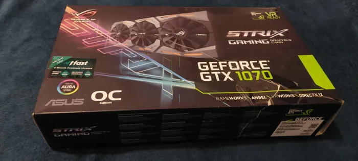 Placa De Vídeo Gpu Nvidia Geforce Gtx 1070 8gb Preta
