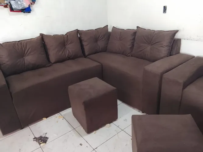 Jogo de sofá em L
