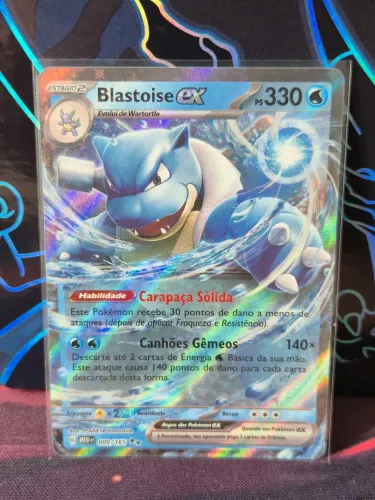 Carta Blastoise EX Coleção 151 - Cartas Pokemon