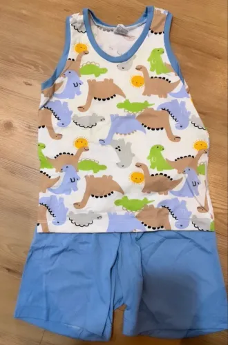 Pijama infantil dinossauros tamanho 4