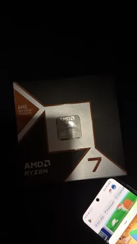 ryzen 7 9800x3d aberto para testes