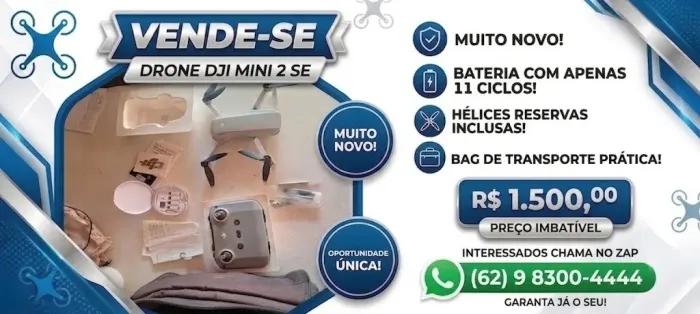 Drone DJI MINI 2 SE muito novo