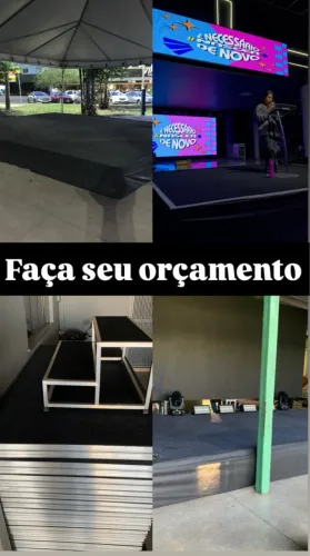 Palco praticável de alumino