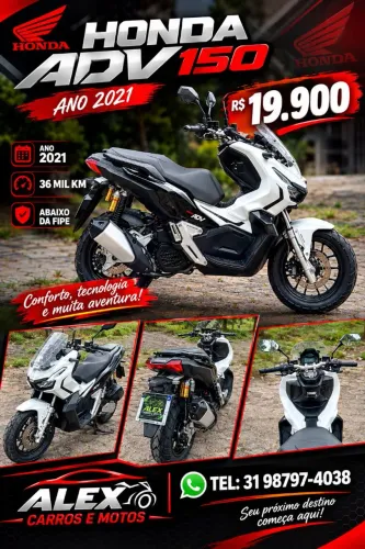 Honda ADV 2021. R$ 19.900
