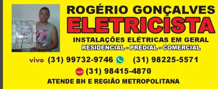 Eletricista comercial, residencial, predial e industrial