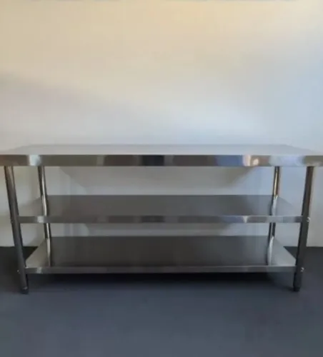 Mesa Grande Total de Aço inox 304 industrial Nova