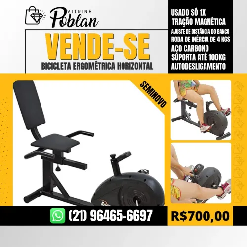 Bicicleta horizontal ergométrica