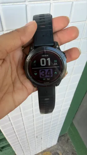 Garmin Fênix 7 Pro Sapphire Solar 47mm | Tela de Safira | GPS Multibanda | Lanterna LED