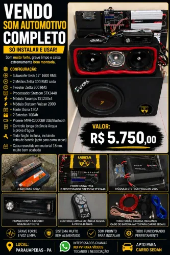 SOM AUTOMOTIVO COMPLETO - SÓ INSTALAR E USAR ?