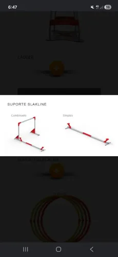 Suporte slackline jetwellness