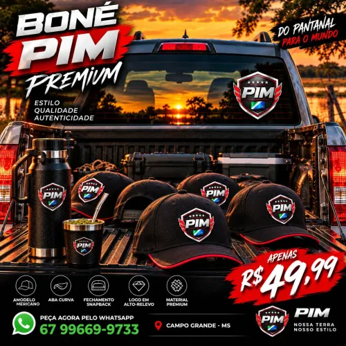 Boné PIM Premium - Nova Marca de Mato Grosso do Sul