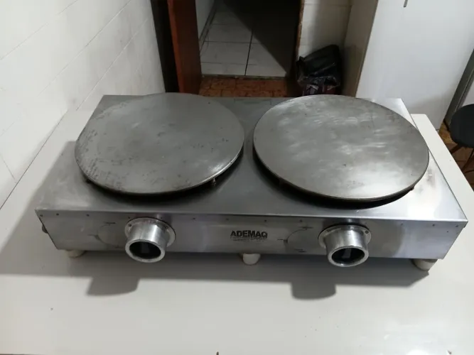 Crepeira dupla a gás Ademac