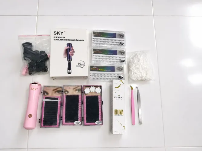 Produtos para extensão de cilios 