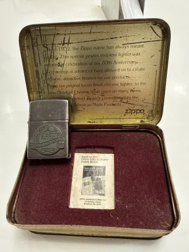 Isqueiro Zippo Raro 60th Anos - Peça de Colecionador