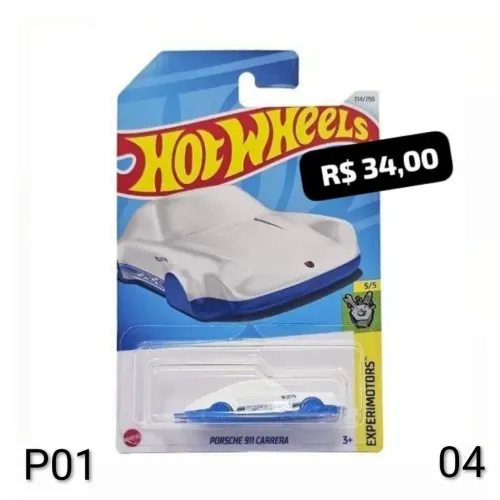 HotWheels Porsche 911 Carrera (Chaveiro)