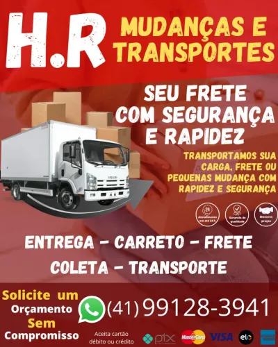 Fretes caminhão de mudanças em curitiba frete