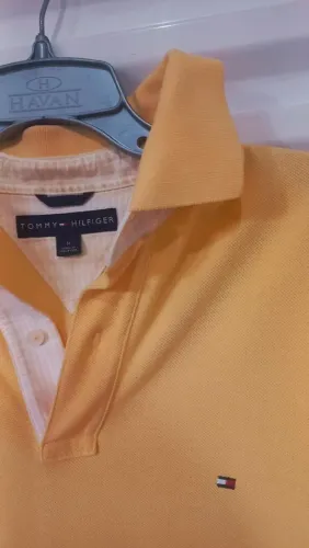 Polo Tommy Hilfiger manga curta Amarela